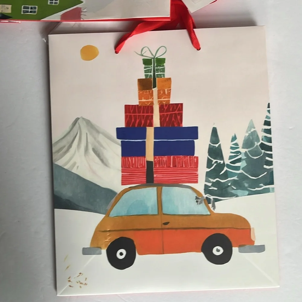 Gift Bags with Tissue and Tags 2 Gift Bags NWT